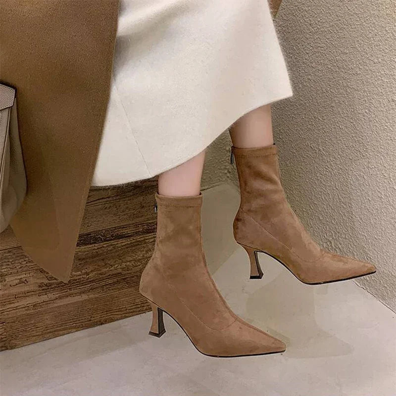 Boglarka | Womenâs Heeled Ankle Boots