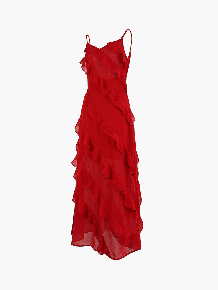 Fiona | Womenâs Ruffle Maxi Dress