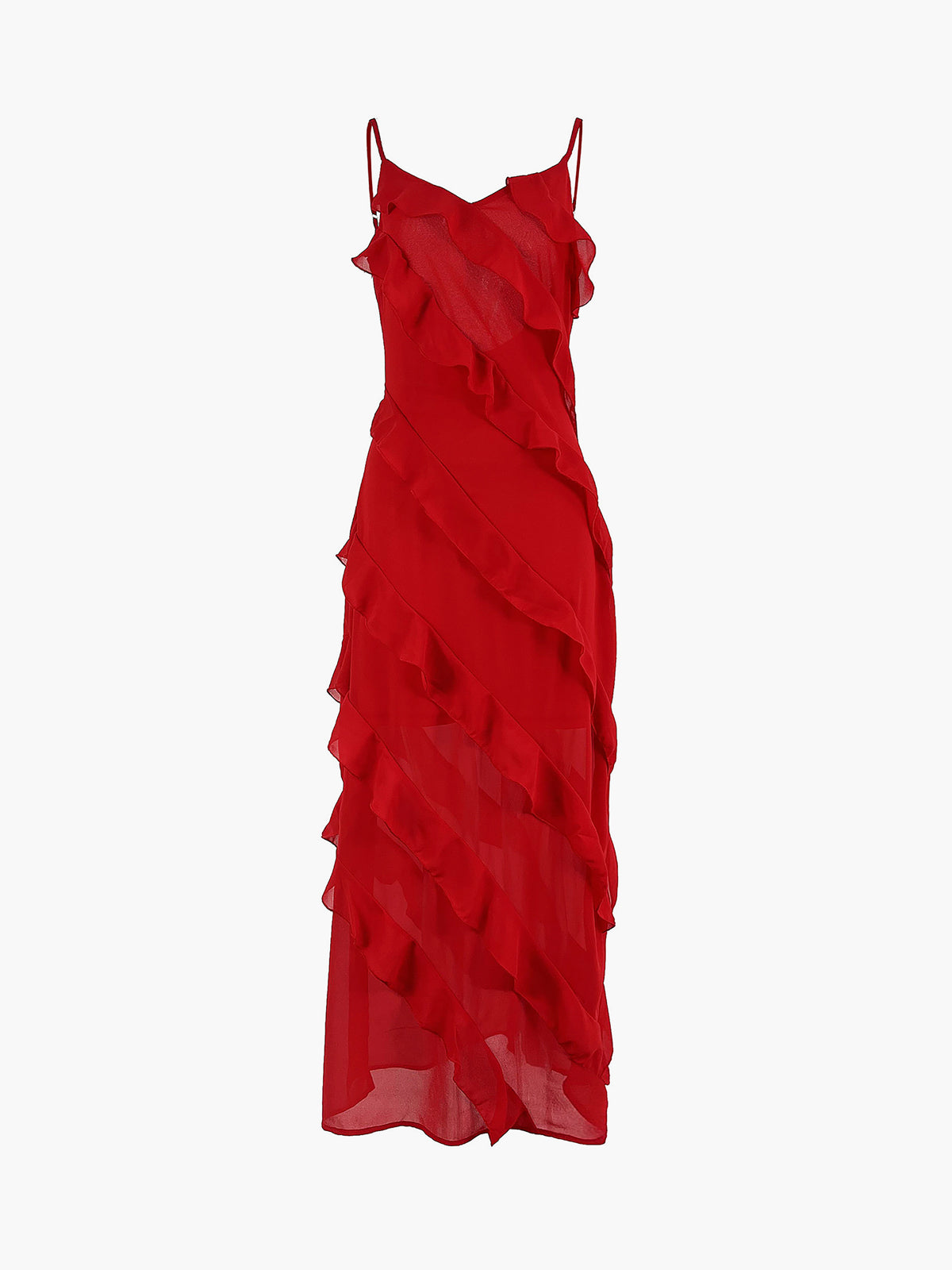 Fiona | Womenâs Ruffle Maxi Dress