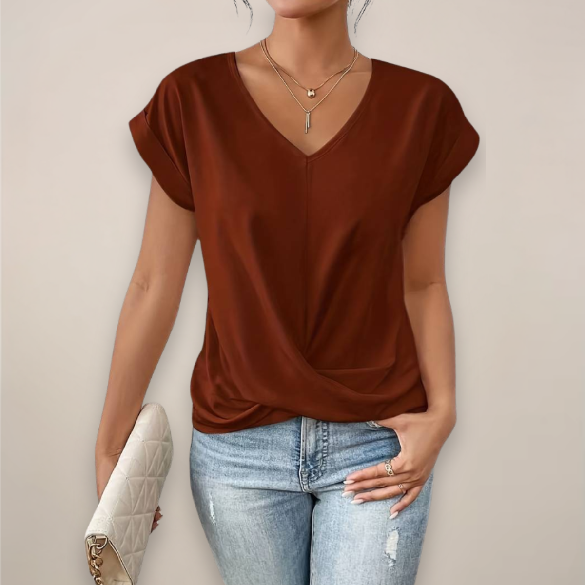 Roksana | Womenâs Elegant Summer Blouse