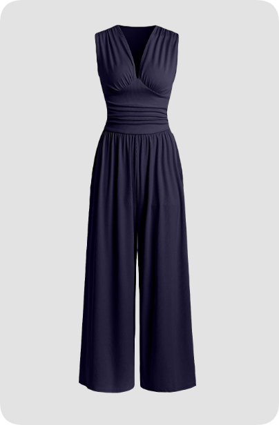 Claire | Women’s Viscose Pleated Bodice Jumpsuit