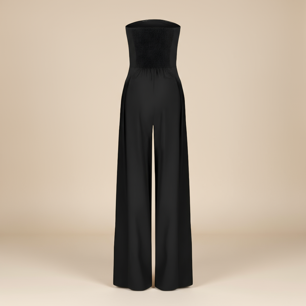 Lyzandra | Women’s Heavy Satin Bodice Jumpsuit