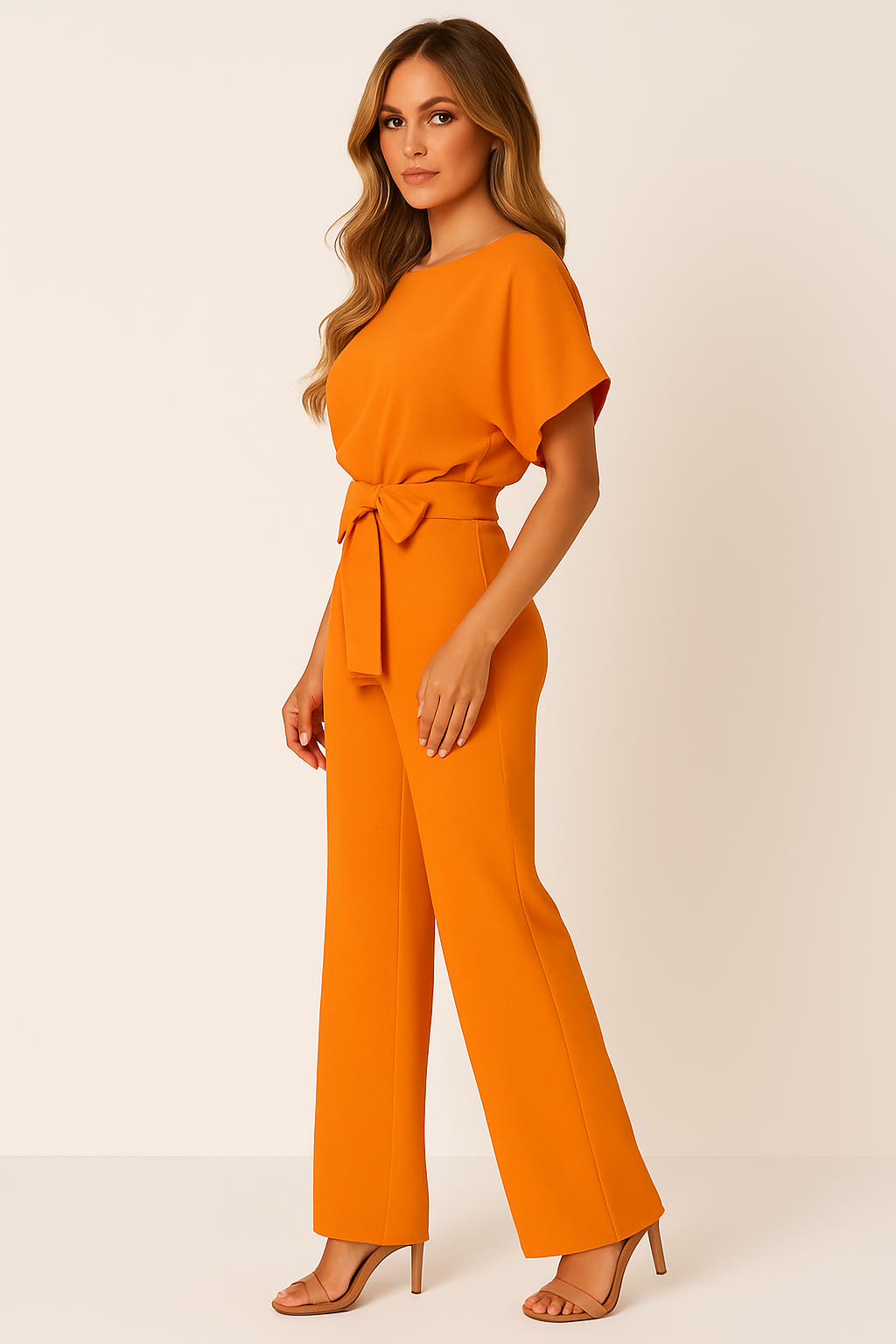 Brenda | Women's Ponte Knit Batwing Jumpsuit