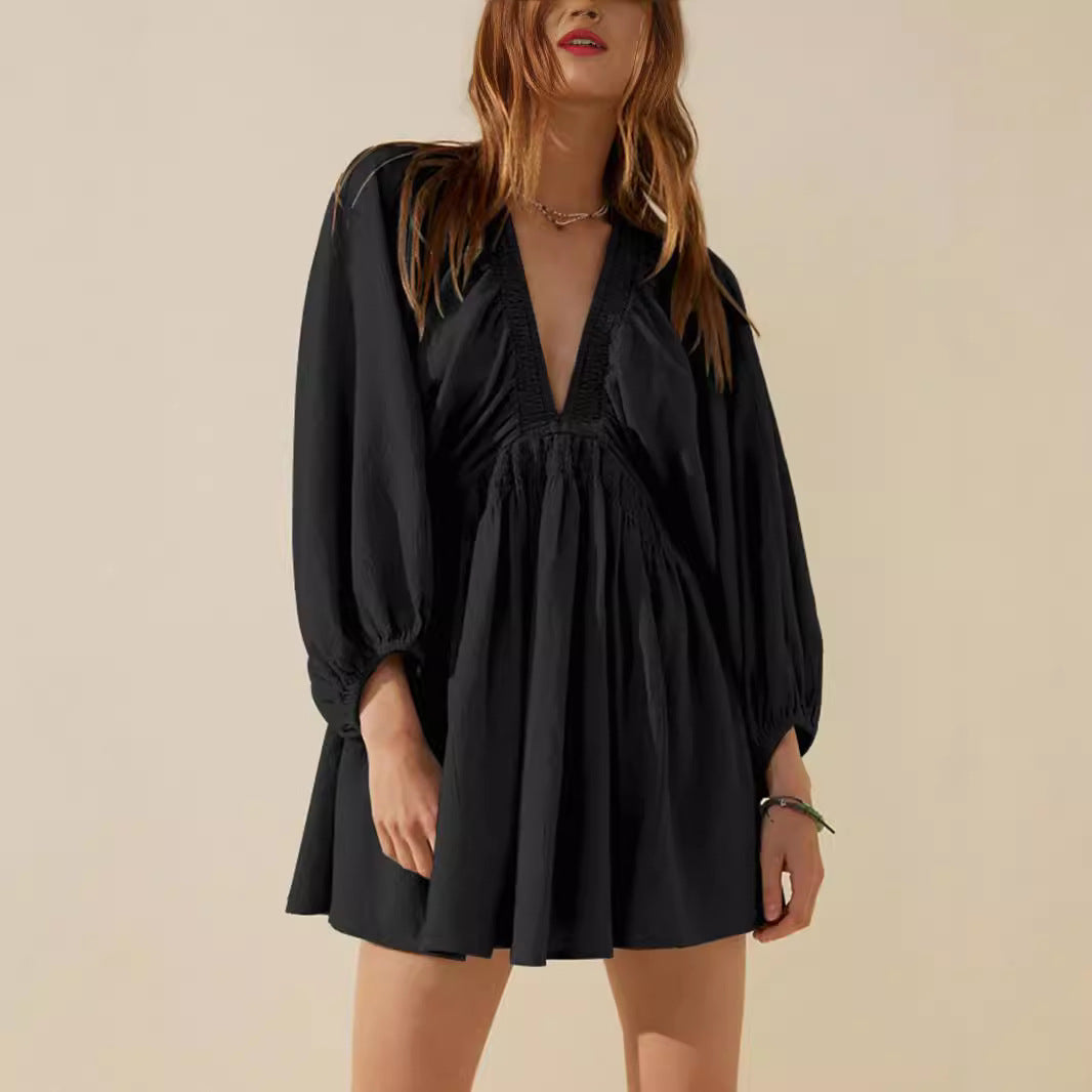 Alexandra | Women’s V-Neck Mini Dress