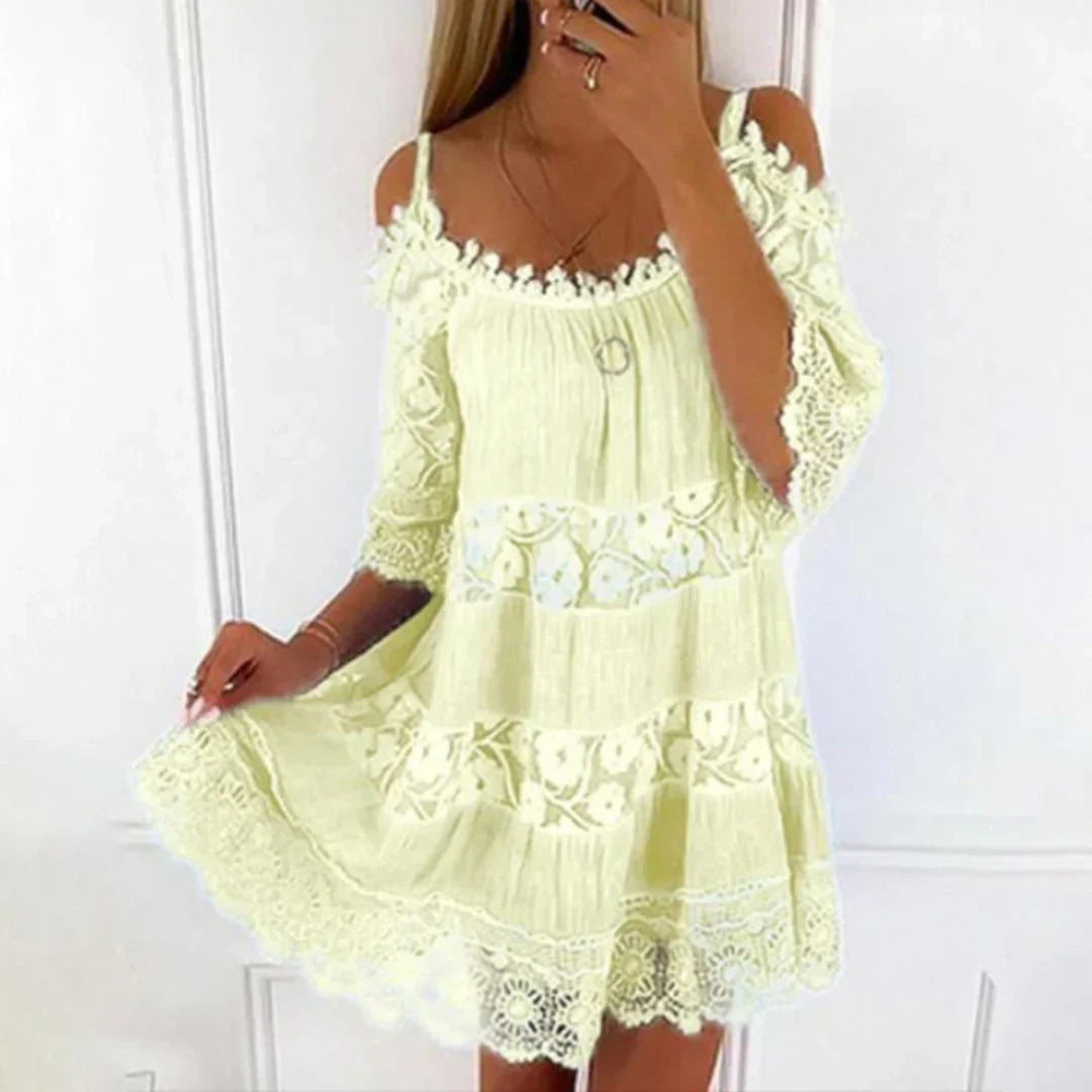 Maisie | Womenâs Backless Crossover Straps Mini Summer Dress