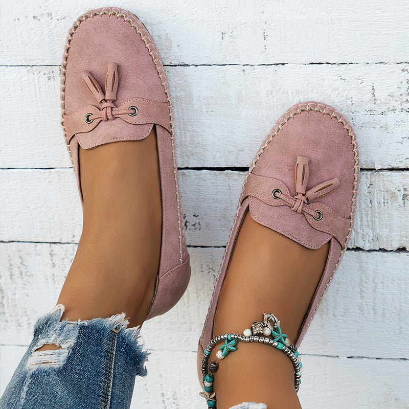 Simona | Women’s Flat Loafer Moccasins Sandals