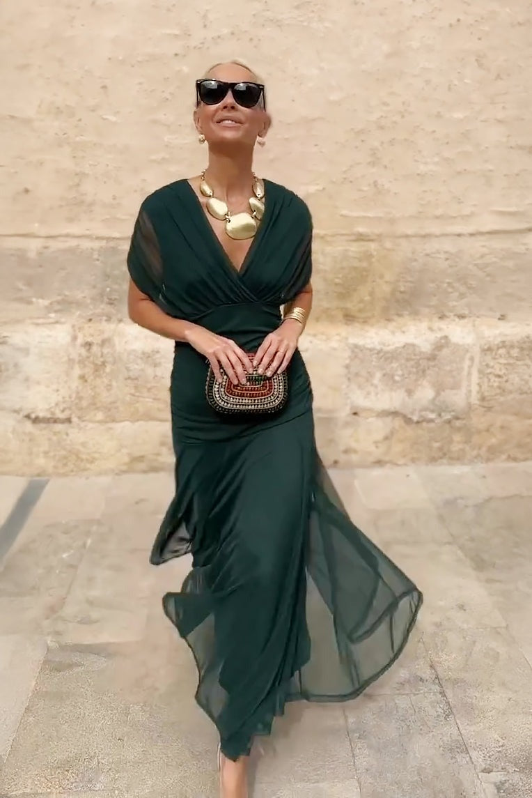Formal Off Shoulder Midi Dress