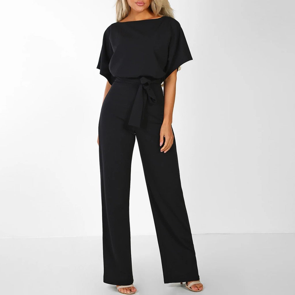 Imee | Womenâs Tie-Front Batwing Jumpsuit