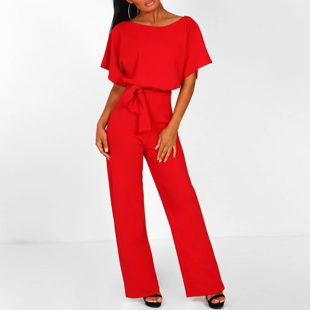 Imee | Women’s Tie-Front Batwing Jumpsuit