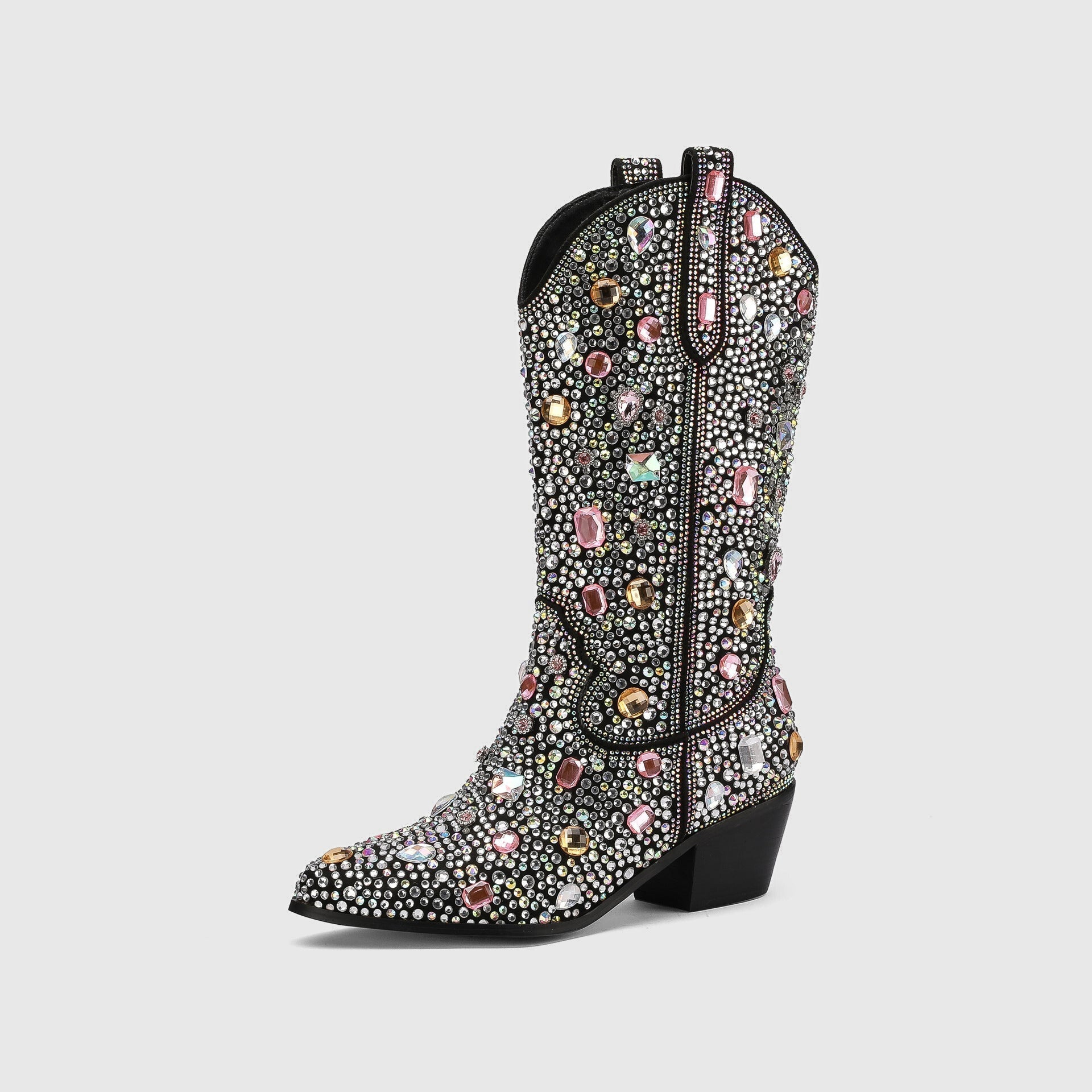 Ginevra | Womenâs Embellished Mid-Calf Boots