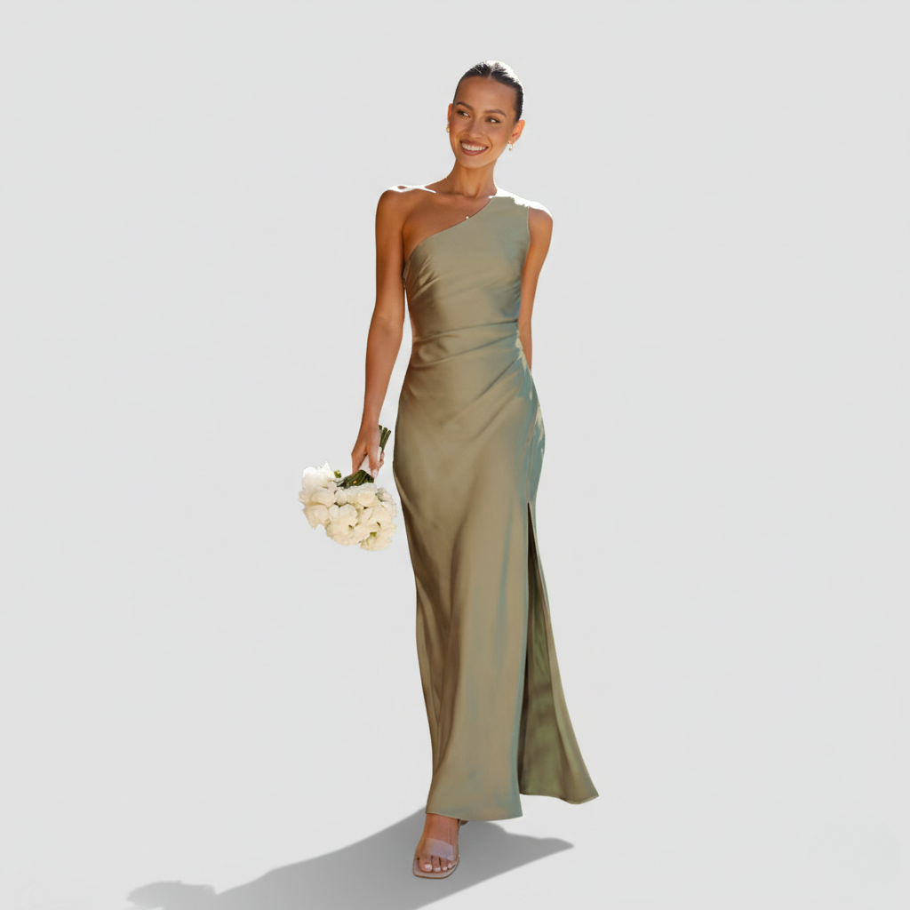 Nyla | Womenâs One Shoulder Maxi Dress