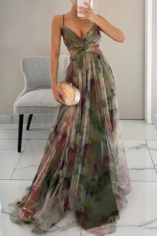 Dana | Womenâs Floral Sleeveless Maxi Dress