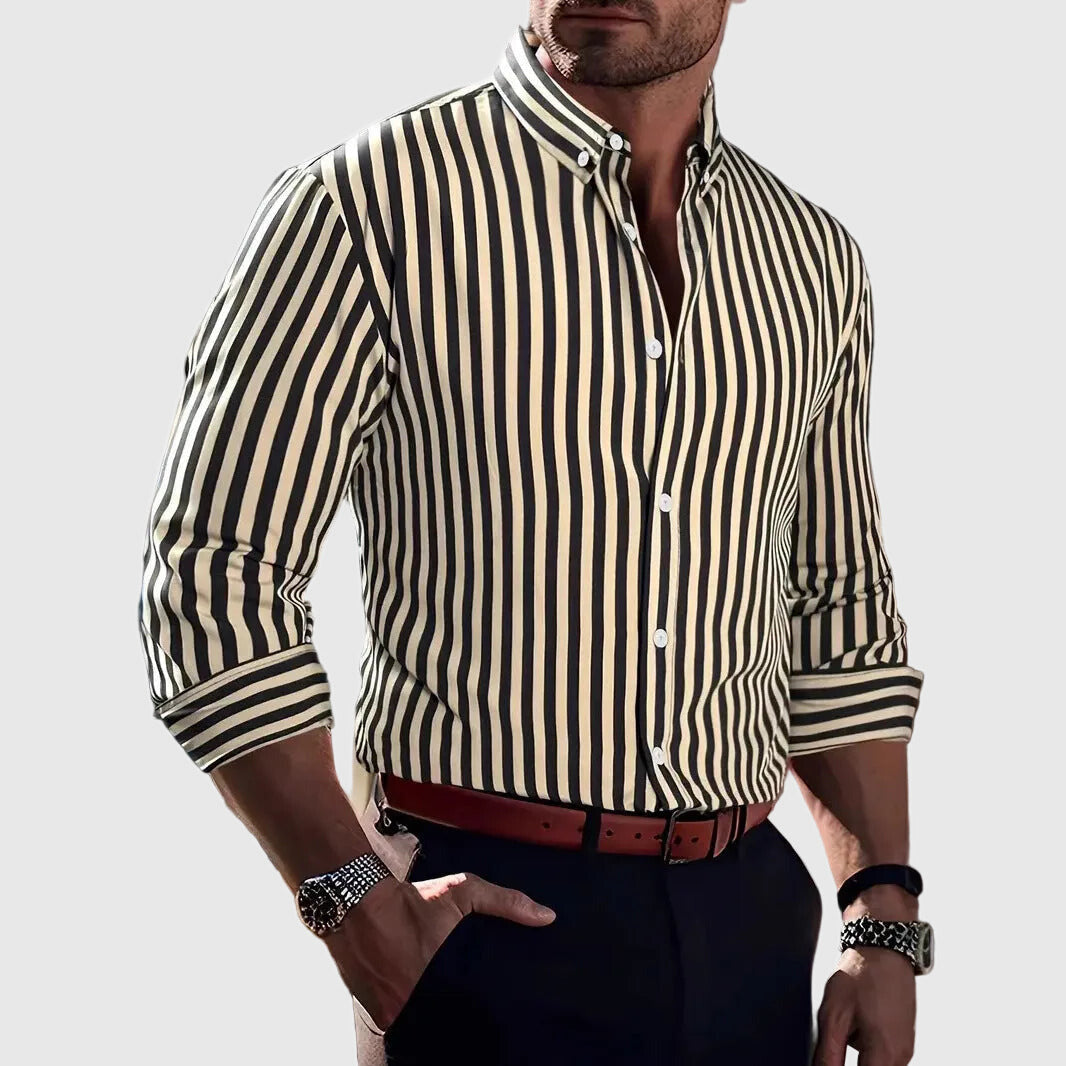Mariusz | Men’s Striped Long Sleeve Shirt
