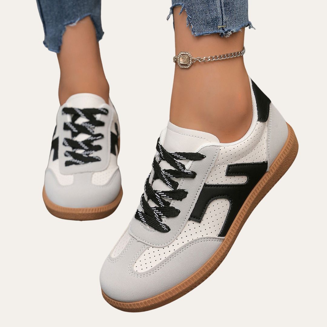Coralie | Womenâs Lace Up Casual Sneakers