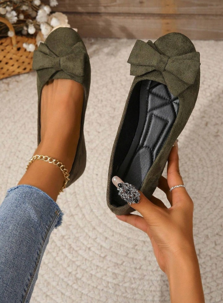 Casual Ballet Flats - Dark green