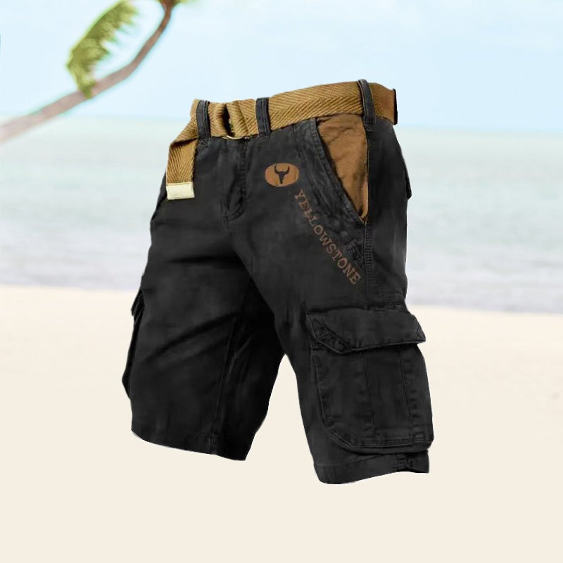 Casual Cargo Shorts - Black