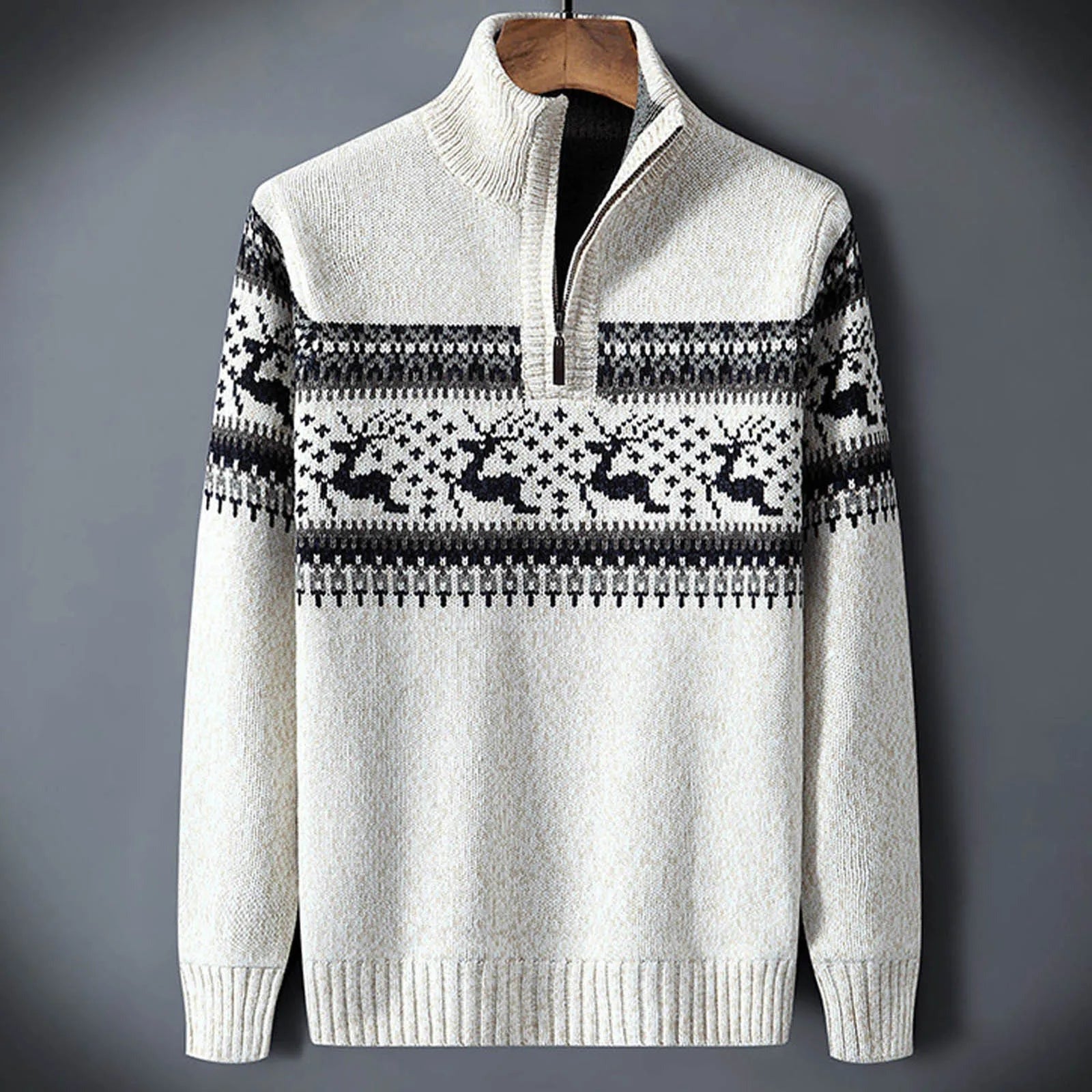 Christmas Knit Sweater - White