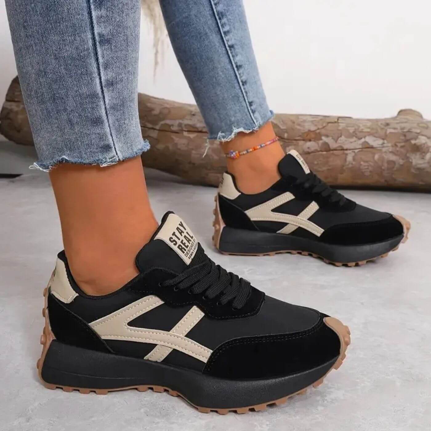 Brigitte | Womenâs Chunky Low-Top Sneakers