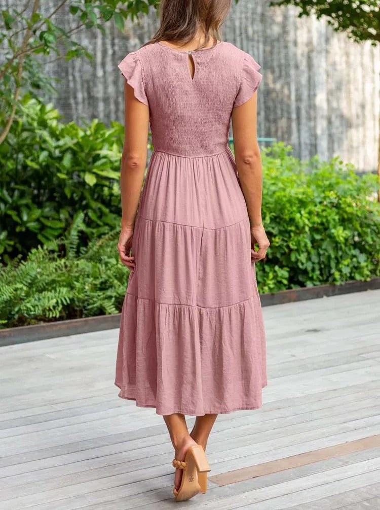 Jelena | Women’s Tiered Midi Dress