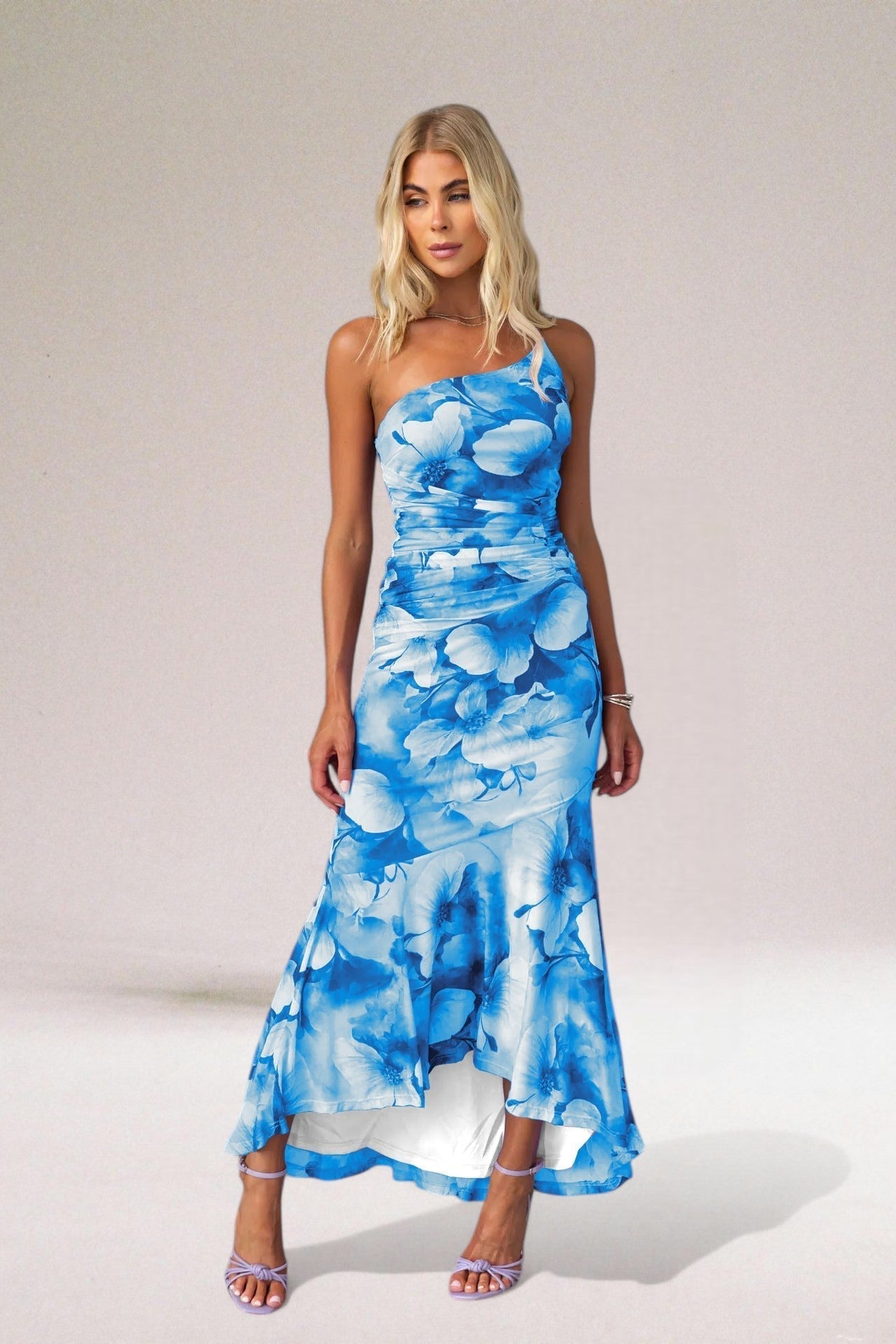 Lovisa | Womenâs One Shoulder Floral Maxi Dress