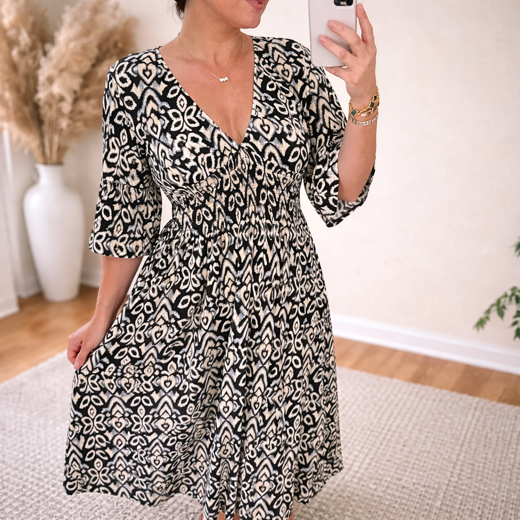 Kasia | Womenâs A-line V-Neck Maxi Dress