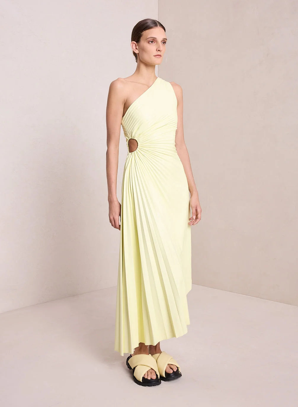 Inka | Women’s One-Shoulder Pleated Maxi Dress