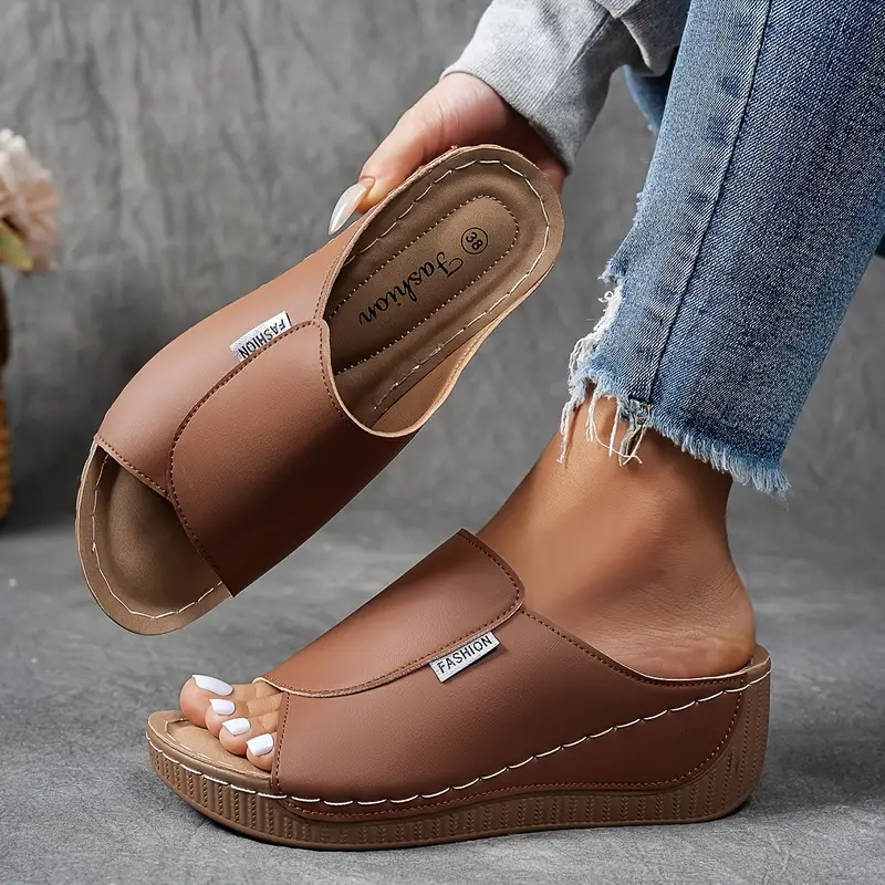 Francesca | Women’s Wedge Slide Summer Sandals