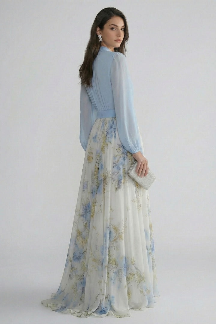 Floral Wedding Guest Maxi Dress