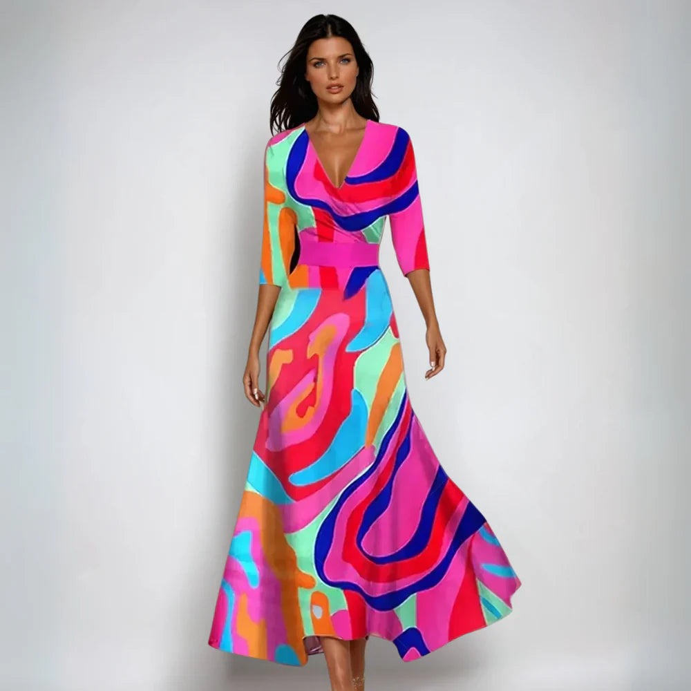 Floral Wedding Guest Maxi Dress