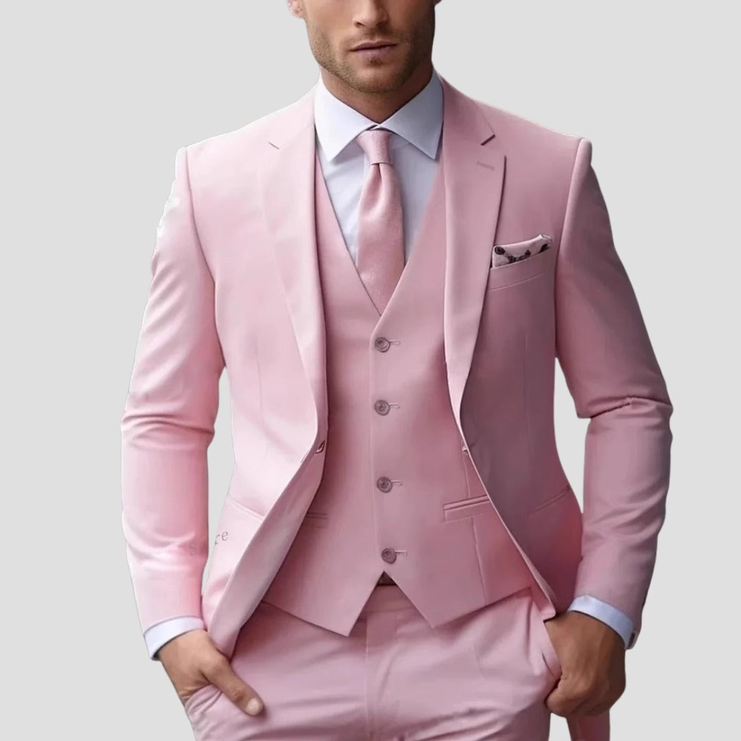 Formal 3 Piece Suit - Light Pink