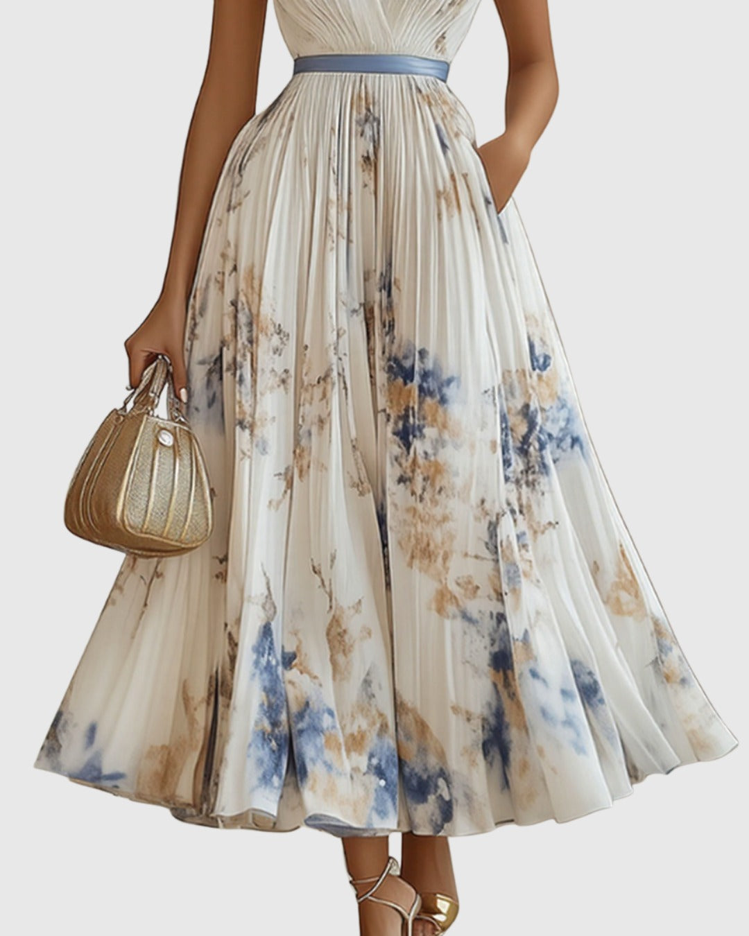 Floral Wedding Guest Midi Dress