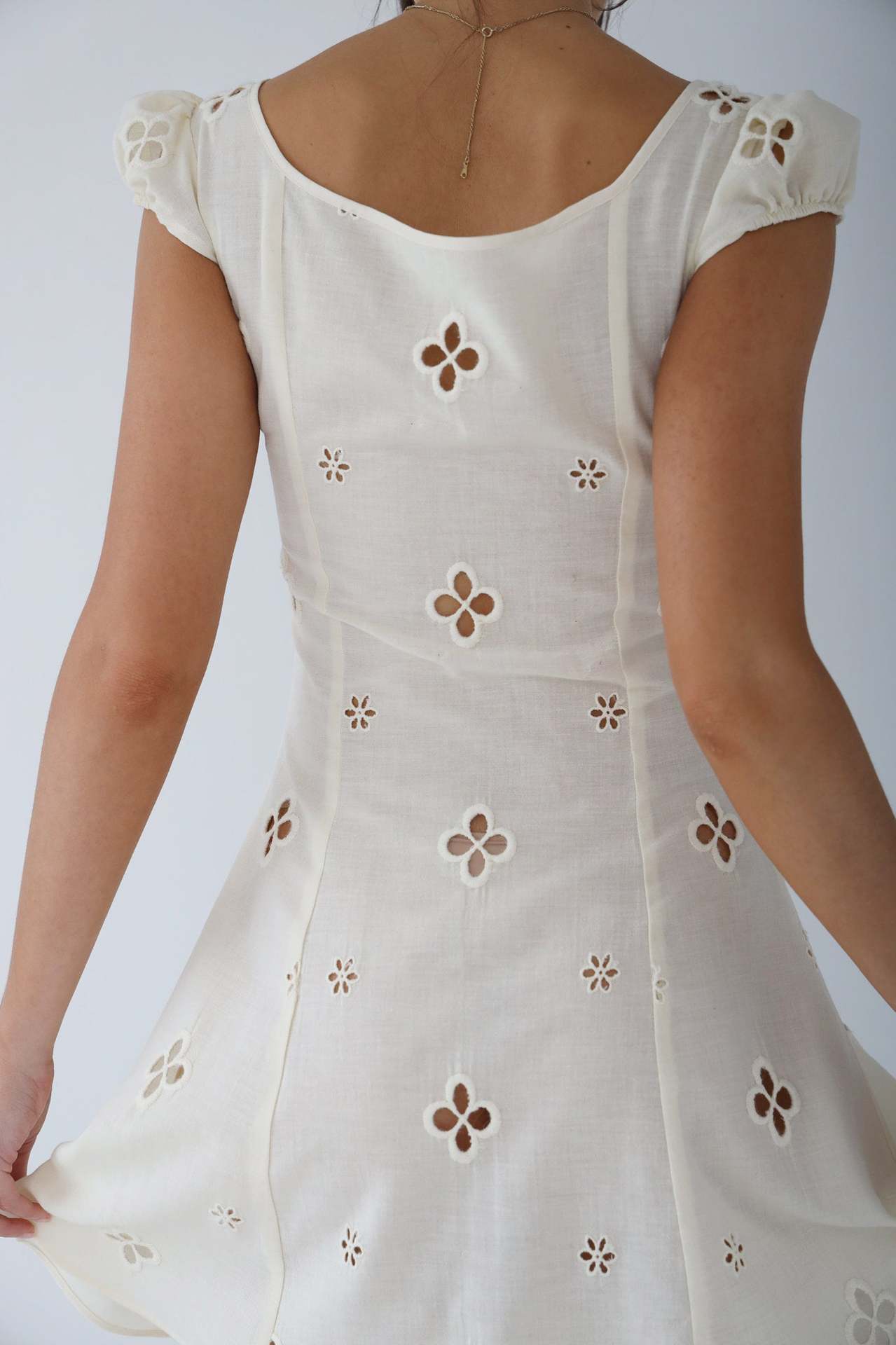 Adelina | Women’s Cut-Out Fitted Midi Dress