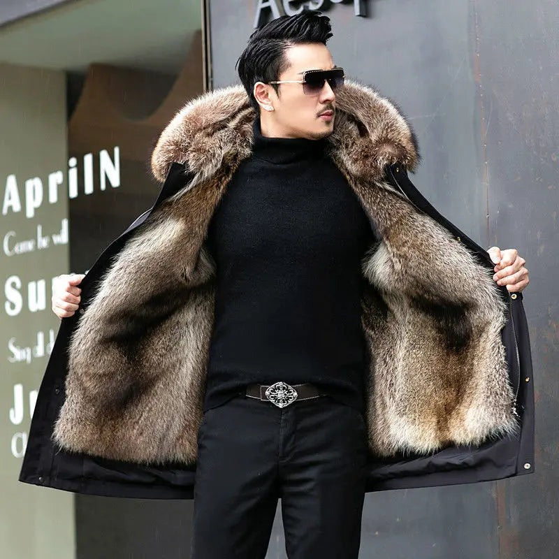 Hooded Winter Parka - Ash brown