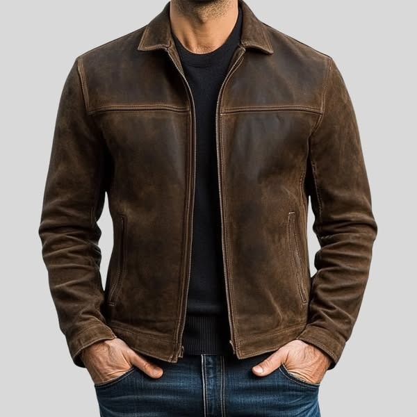 Leather Jacket - Brown