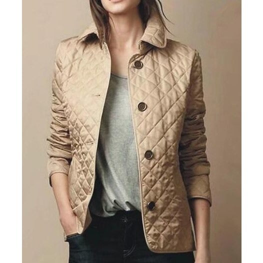 Lightweight Quilted Jacket - Khaki