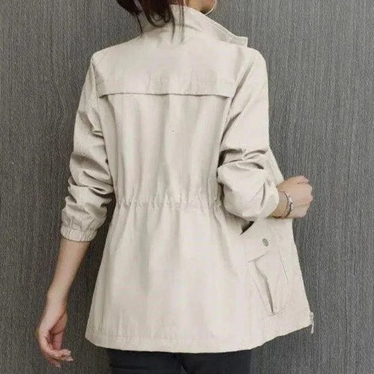 Lightweight Windbreaker Jacket - Beige