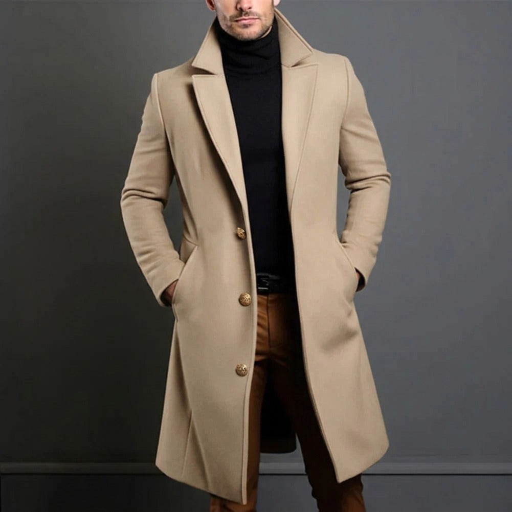 Long Winter Coat - Brown