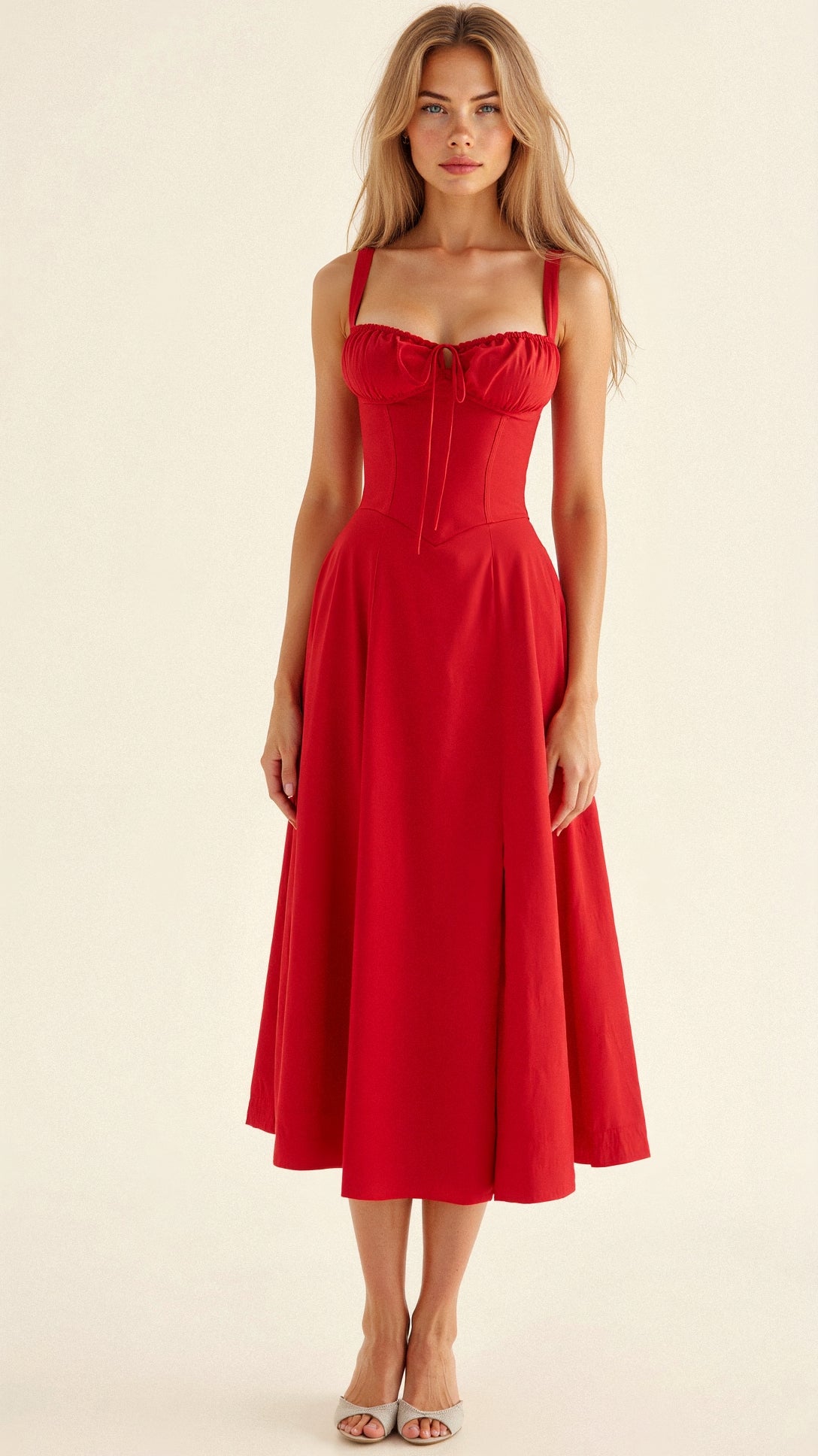 Lily | Women’s Bustier Midi Dress