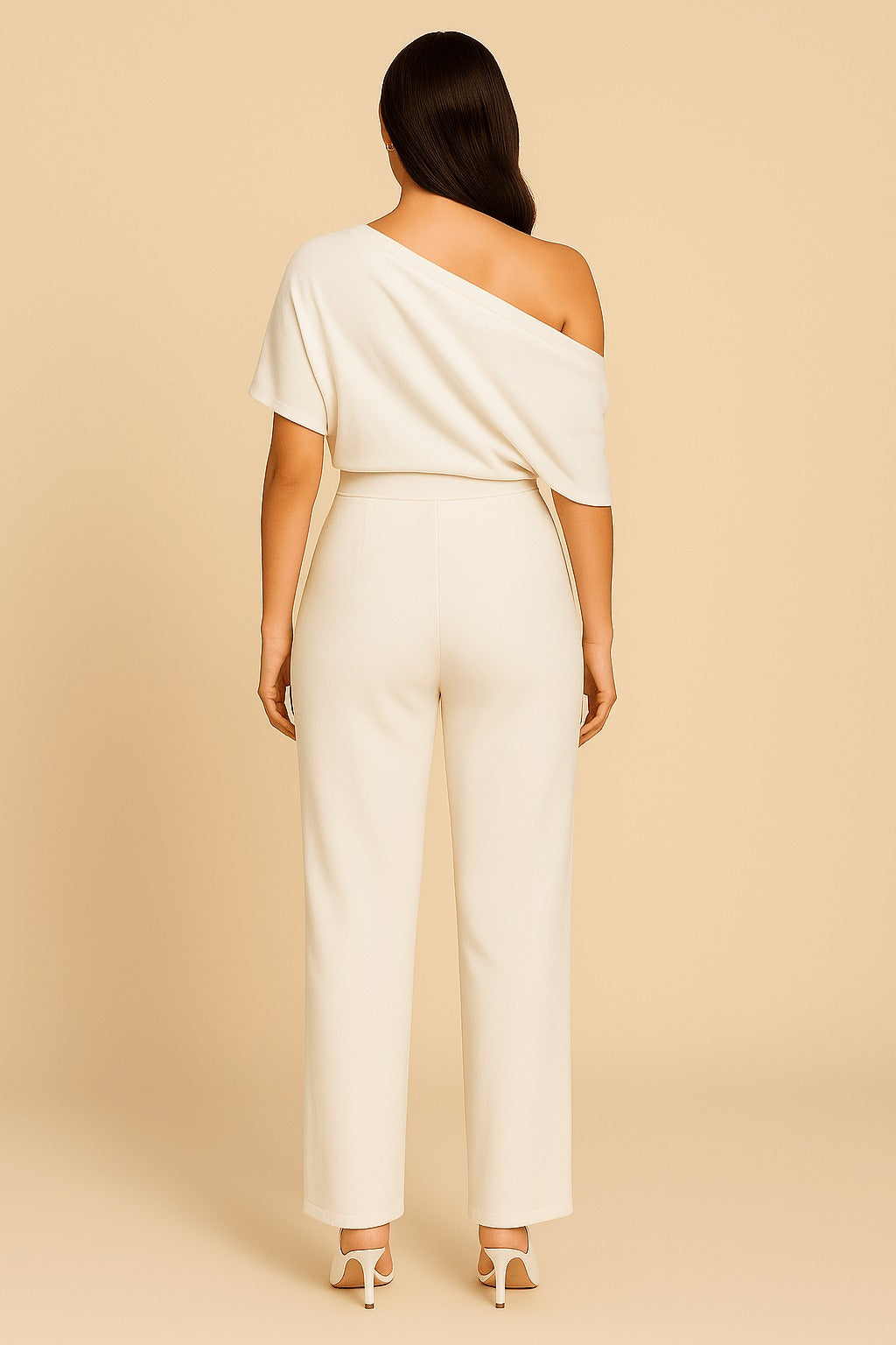 Off Shoulder Wide Leg Jumpsuit