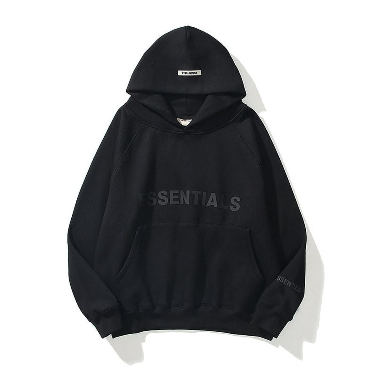 Oversized Pullover Hoodie - Black