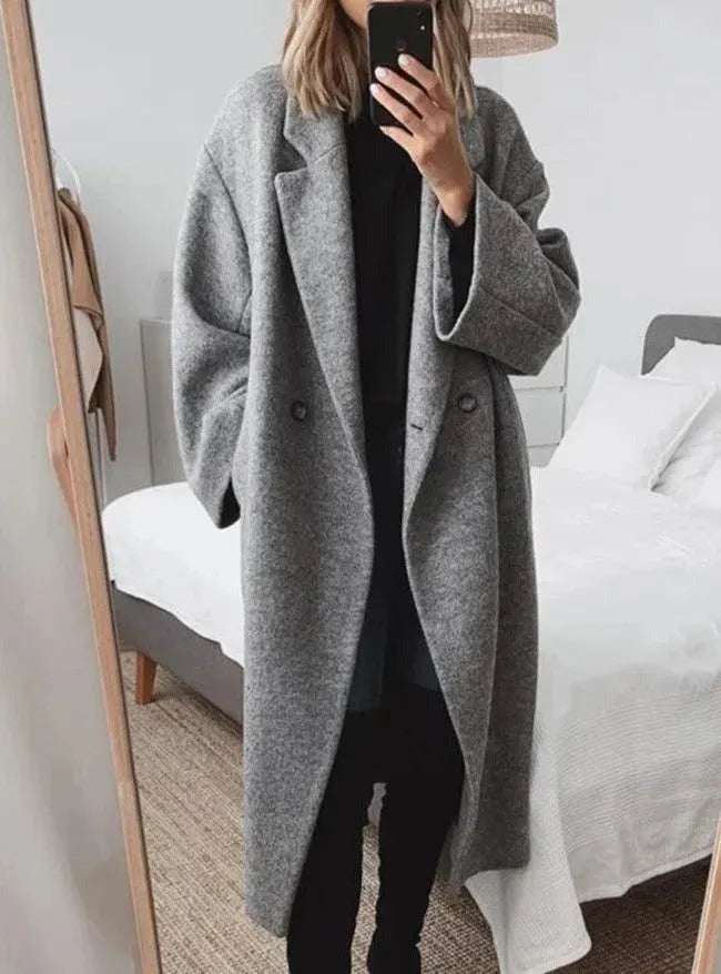 Oversized Winter Coat - Grey