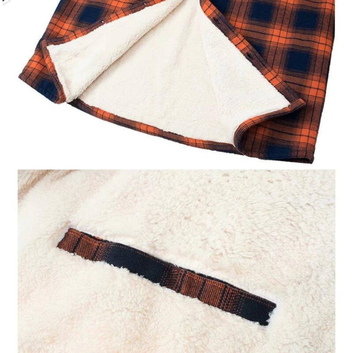 Plaid Sherpa Jacket