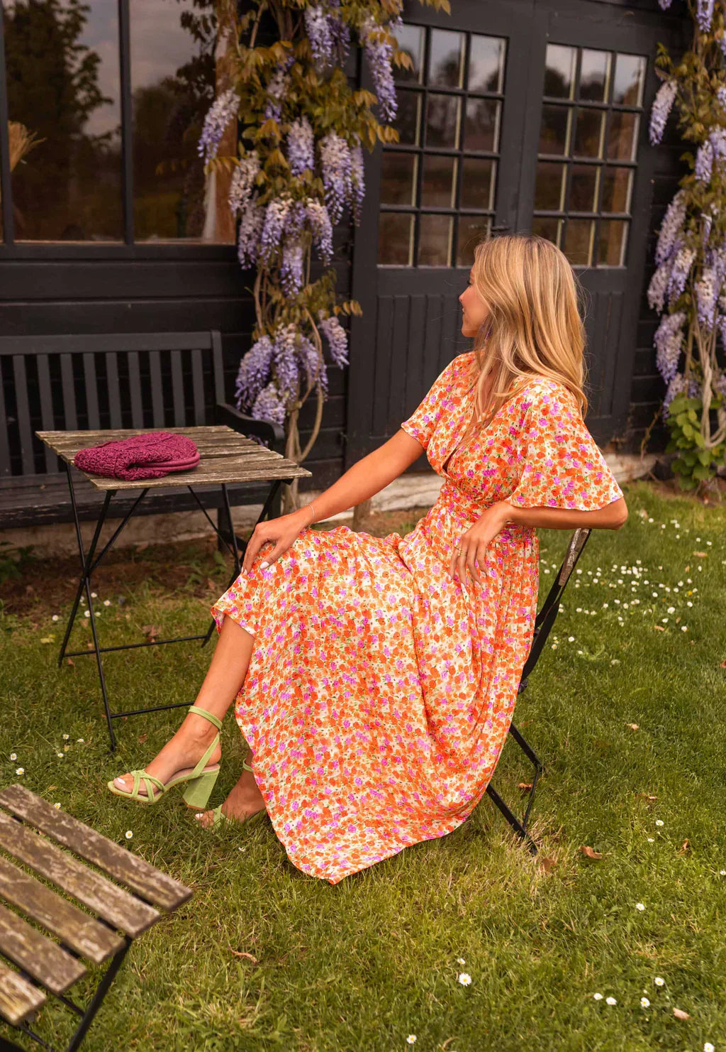 Lotte | Womenâs Short Sleeves Floral Maxi Dress