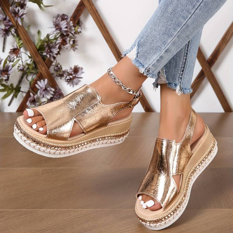 Carla | Women’s Wedge Heeled Platform Orthopedic Sandal