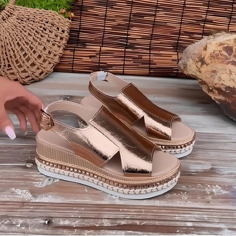Carla | Women’s Wedge Heeled Platform Orthopedic Sandal