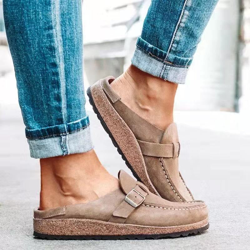 Ginevra | Womenâs Open Heel Buckle Strap Sandals