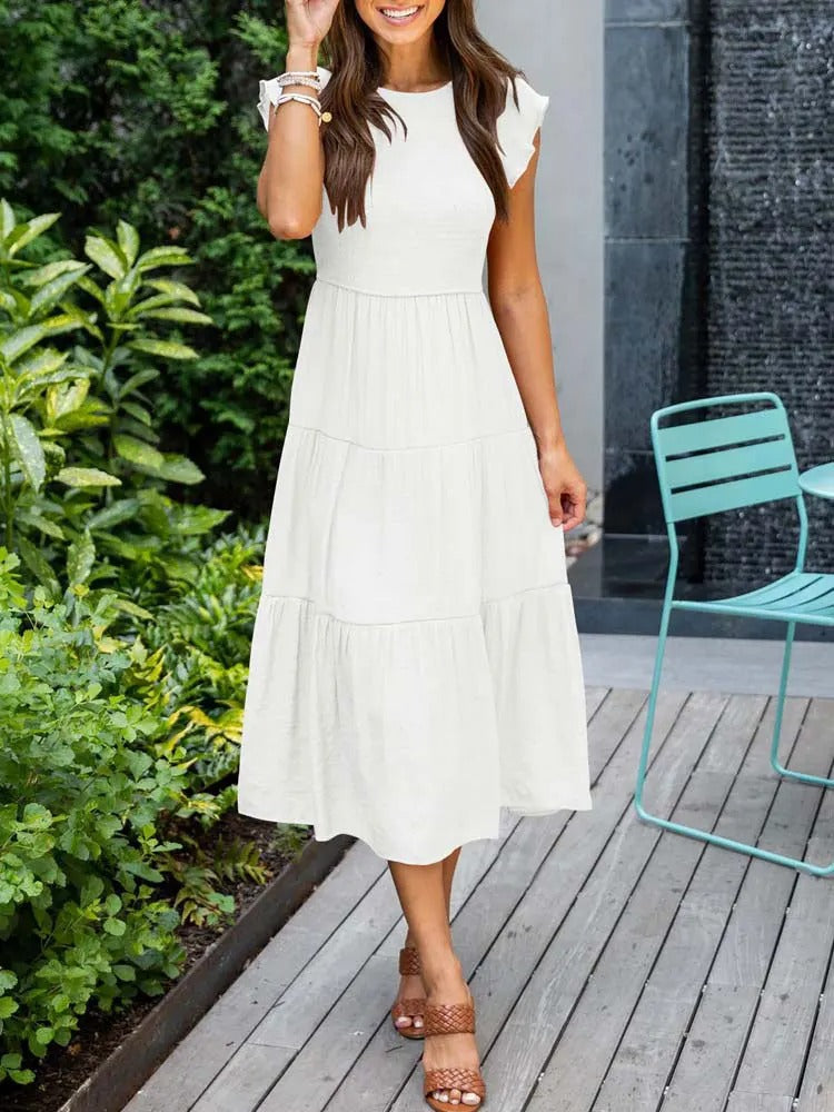 Jelena | Women’s Tiered Midi Dress