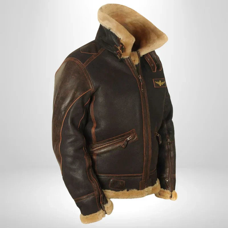 Vintage Aviator Bomber Jacket