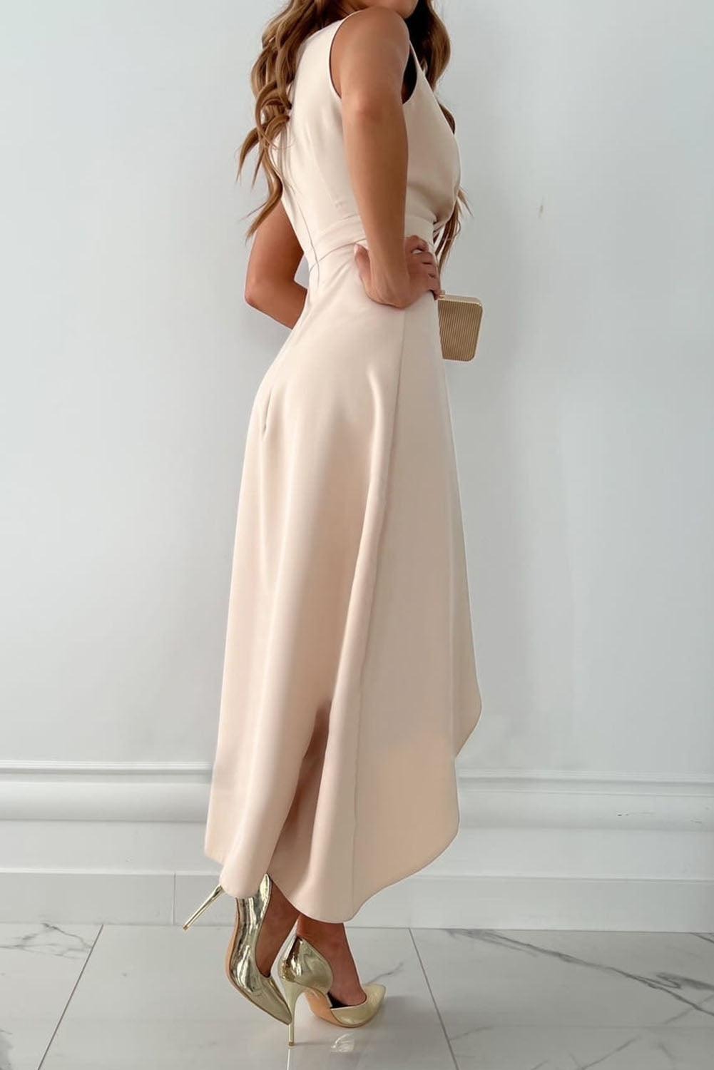 Wrap Cocktail Midi Dress