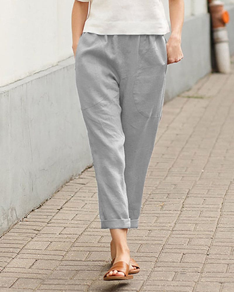 Rosalind | Women's Linen-Cotton Harem Trouser